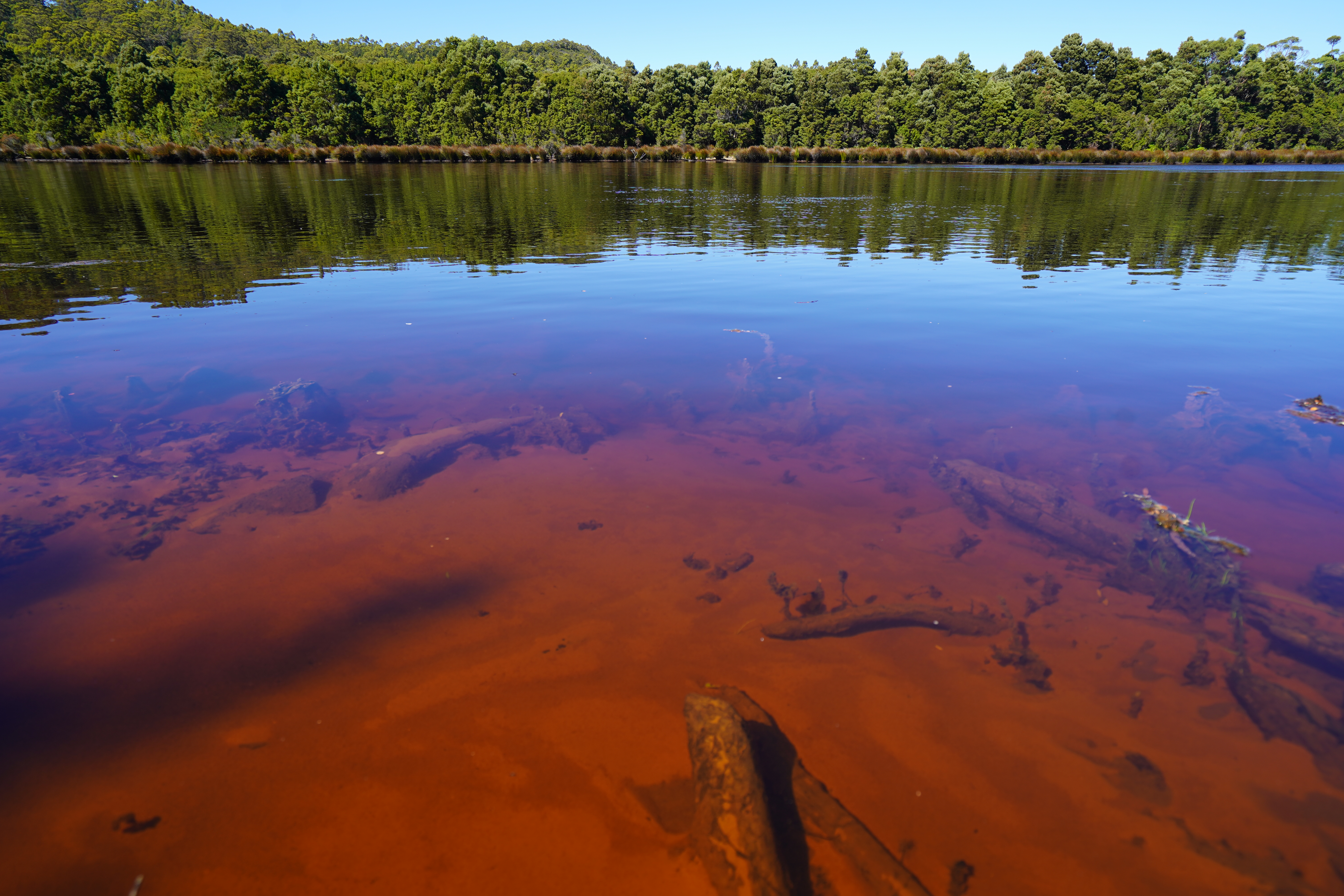 Tasmania river scarred by mining
